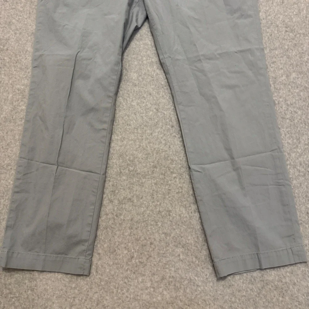 Banana Republic Aiden Chino Mens 35x30 Light Grey Slim Fit Cotton Stretch Pants‎